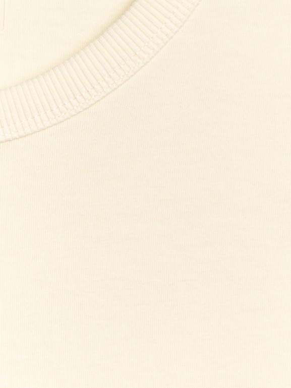 Damski t-shirt oversize 4F 4FWAW25TTSHF2350 - beżowy