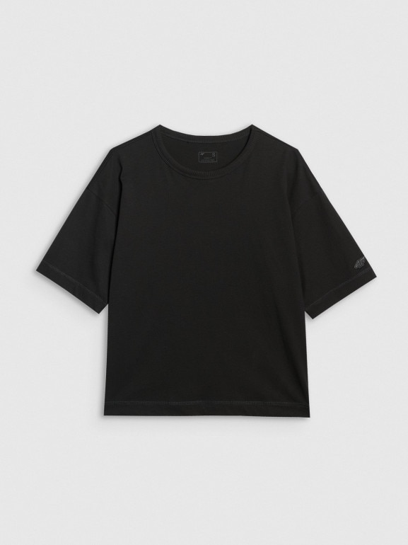 Damski t-shirt oversize 4F 4FWAW25TTSHF2350 - czarny