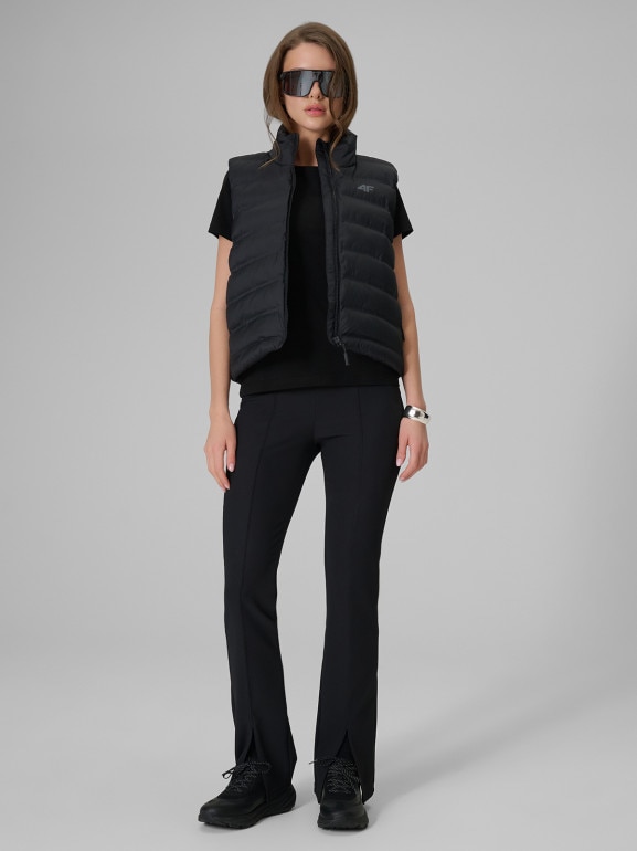 Damski t-shirt slim 4F 4FRSS26TTSHF3628 - czarny