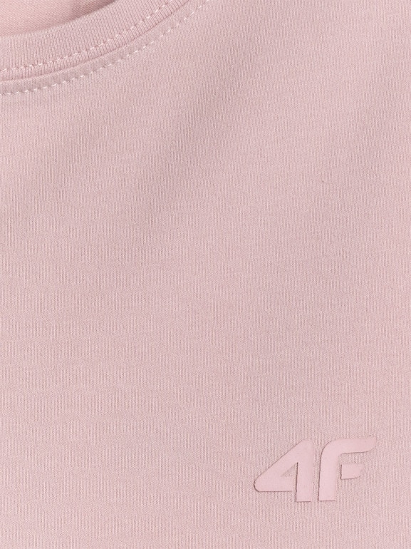 Damski t-shirt slim 4F 4FRSS26TTSHF3628 - różowy