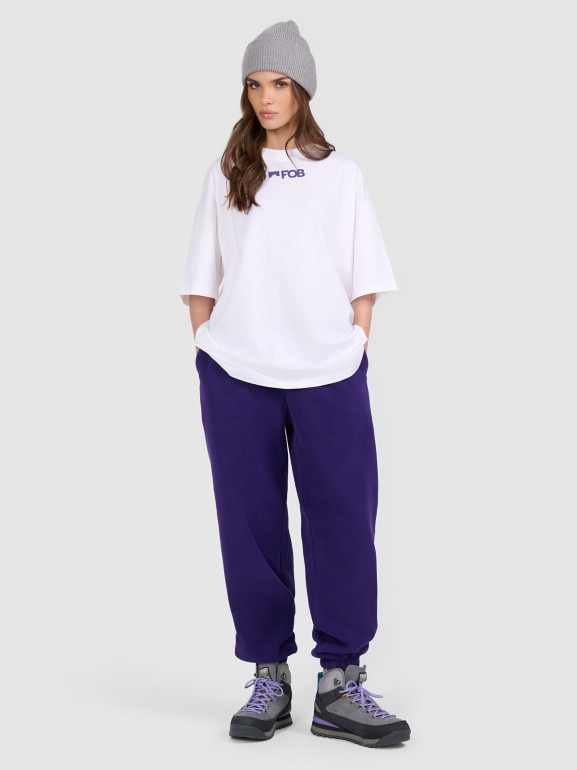 Damski t-shirt z nadrukiem 4F 4FRAW25TTSHF3402 - biały