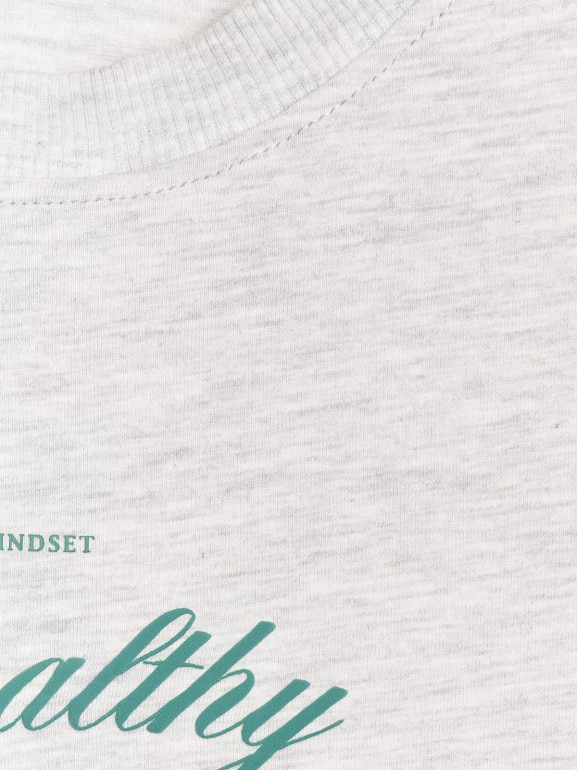 Damski t-shirt z nadrukiem 4F 4FRSS25TTSHF2780 - szary