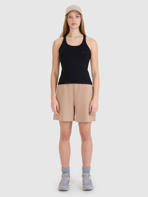 Damski top basic 4F 4FWMM00TSLEF124 - czarny