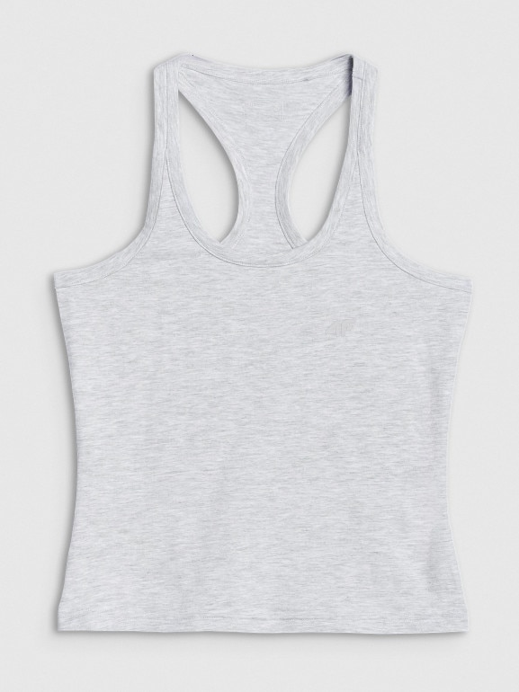 Damski top basic 4F 4FWMM00TSLEF124 - szary