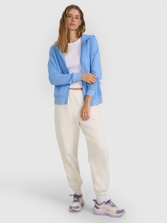 Damski top basic 4F 4FWMM00TSLEF132 - biały