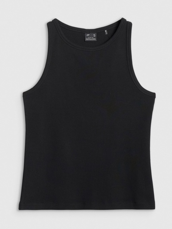 Damski top basic 4F 4FWMM00TSLEF132 - czarny