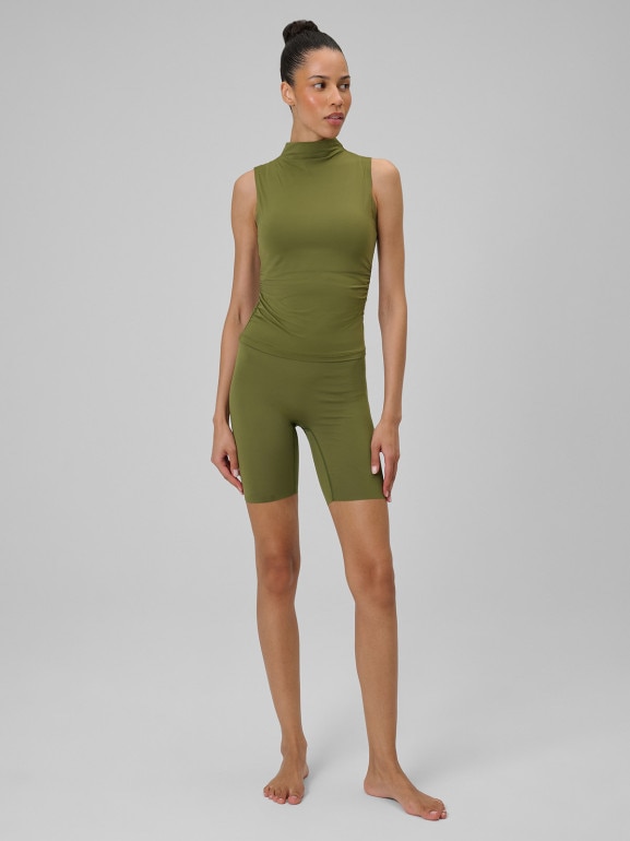 Damski top do jogi 4F 4FWSS26TFSLF0885 - zielony