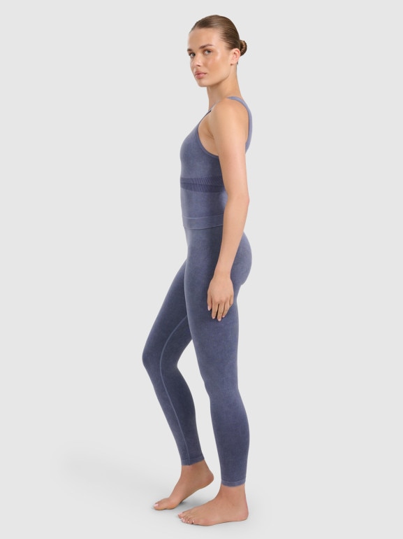 Damski top do jogi i pilatesu 4f 4FWAW25TFSLF578 - granatowy