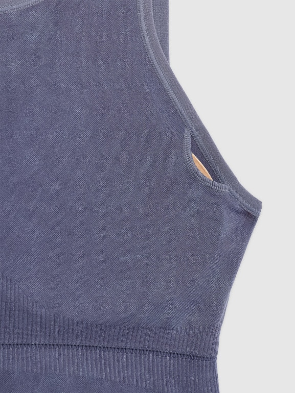 Damski top do jogi i pilatesu 4f 4FWAW25TFSLF578 - granatowy