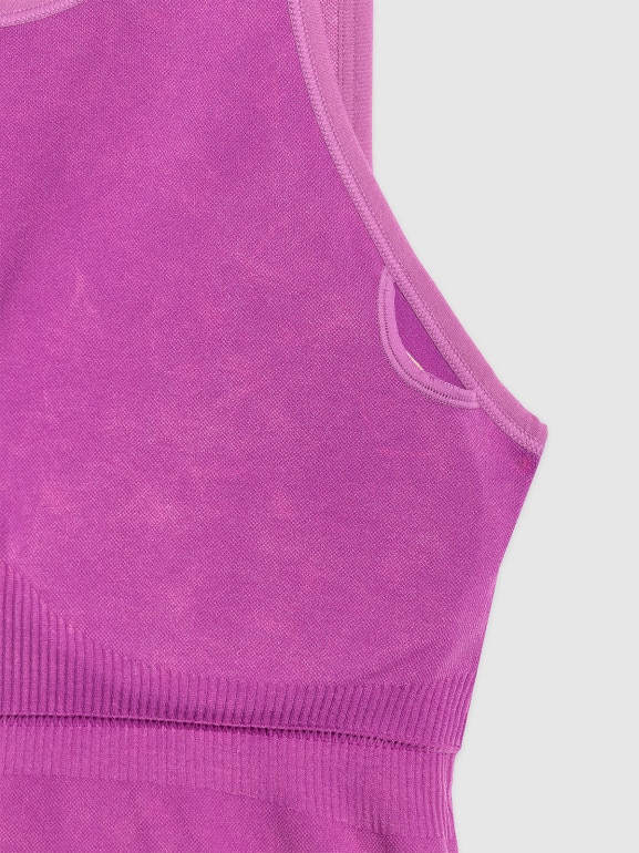 Damski top do jogi i pilatesu 4f 4FWAW25TFSLF578 - różowy