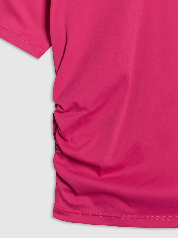 Damski crop top do jogi i pilatesu 4F 4FWAW25TFTSF1524 - różowy