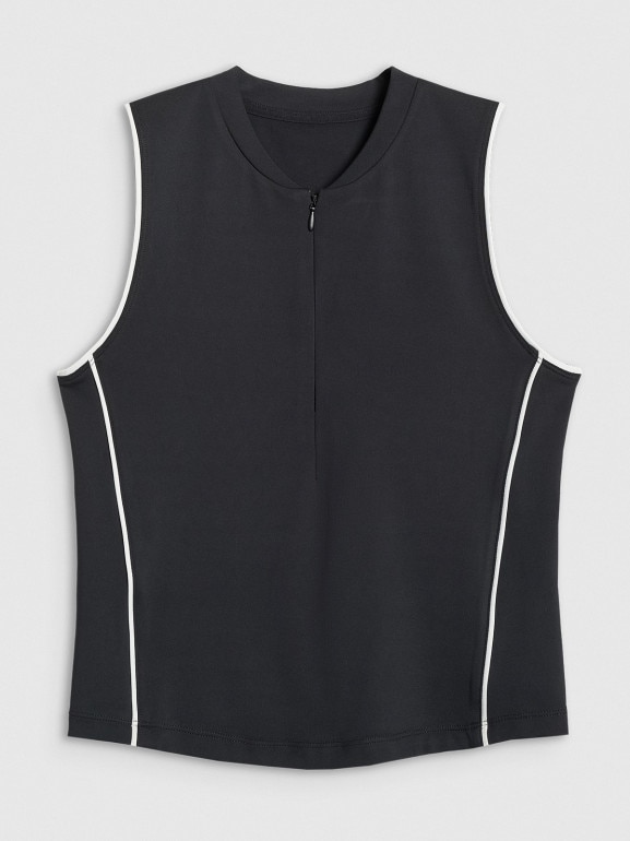 Damski top tenisowy 4F 4FRAW25TFSLF0914 - czarny