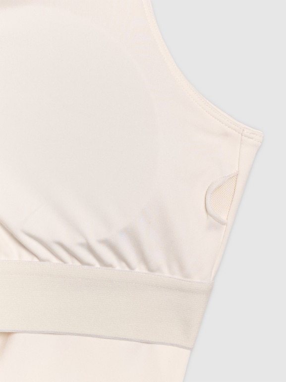 Damski top treningowy 4F 4FRSS25TFSLF430 - biały