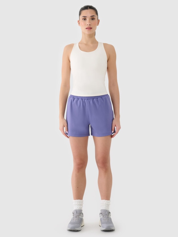 Damski top treningowy 4F 4FRSS25TFSLF430 - biały