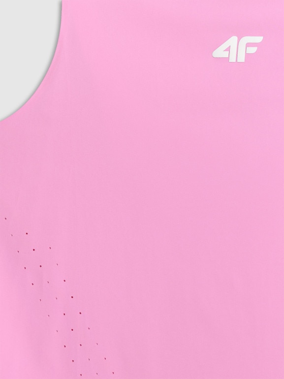 Damski top treningowy 4F 4FRSS26TFSLF1103 - różowy