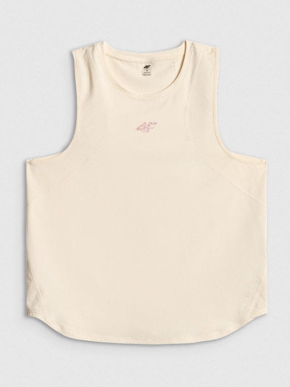 Damski top treningowy 4F 4FRSS26TFSLF1174 - biały