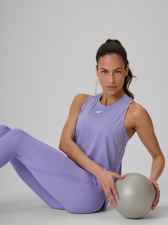 Damski top treningowy 4F 4FRSS26TFSLF1243 - fioletowy