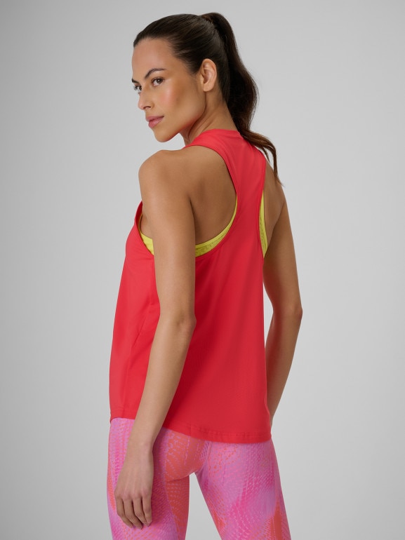 Damski top treningowy 4F 4FRSS26TFSLF1243 - koralowy