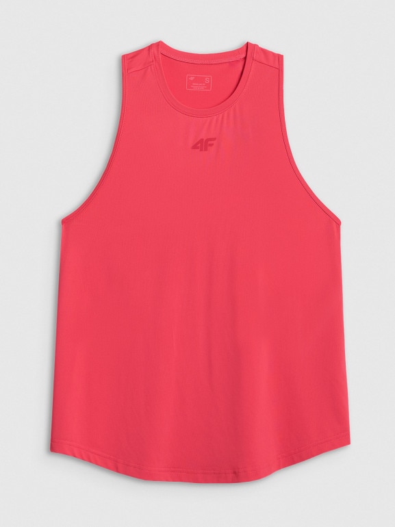 Damski top treningowy 4F 4FRSS26TFSLF1243 - koralowy