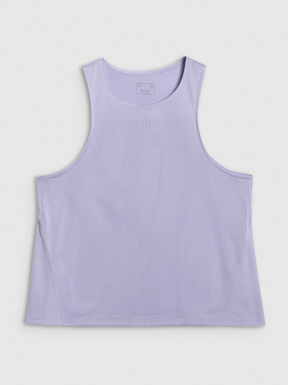 Damski top treningowy 4F 4FWAW25TFSLF572 - fioletowy