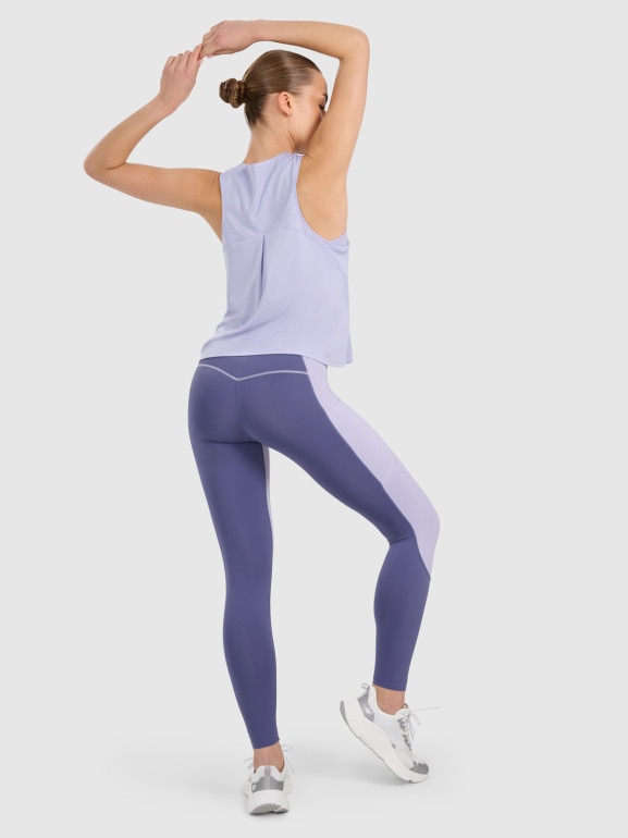 Damski top treningowy 4F 4FWAW25TFSLF572 - fioletowy