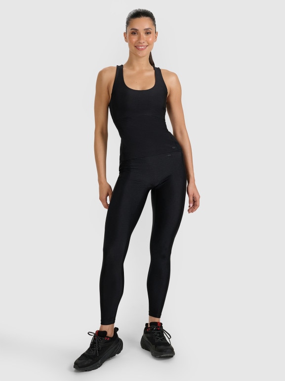 Damski top treningowy 4F 4FWAW25TFSLF573 - czarny