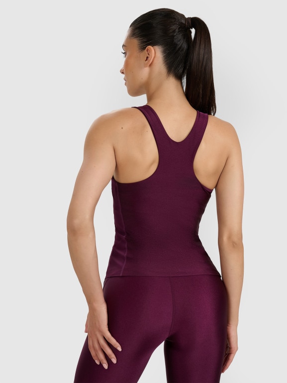 Damski top treningowy 4F 4FWAW25TFSLF573 - fioletowy