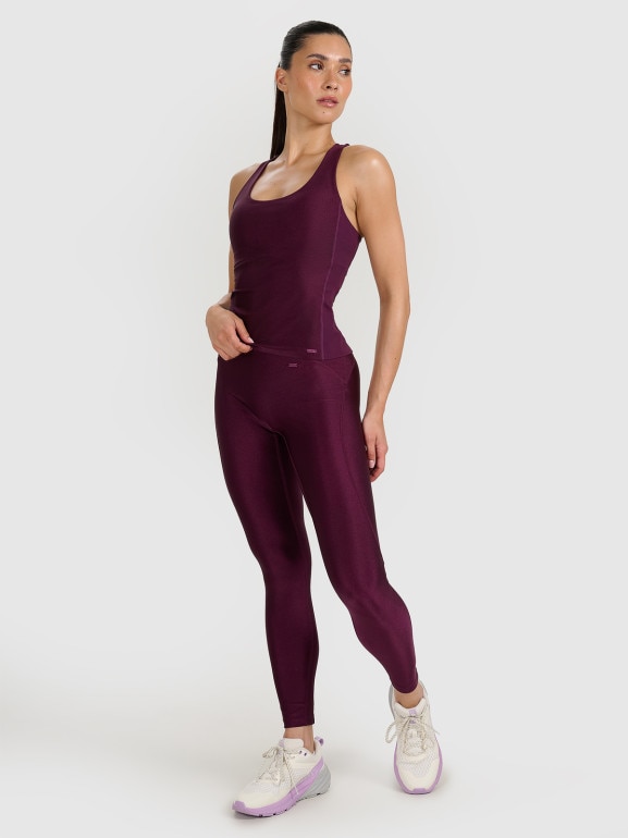 Damski top treningowy 4F 4FWAW25TFSLF573 - fioletowy