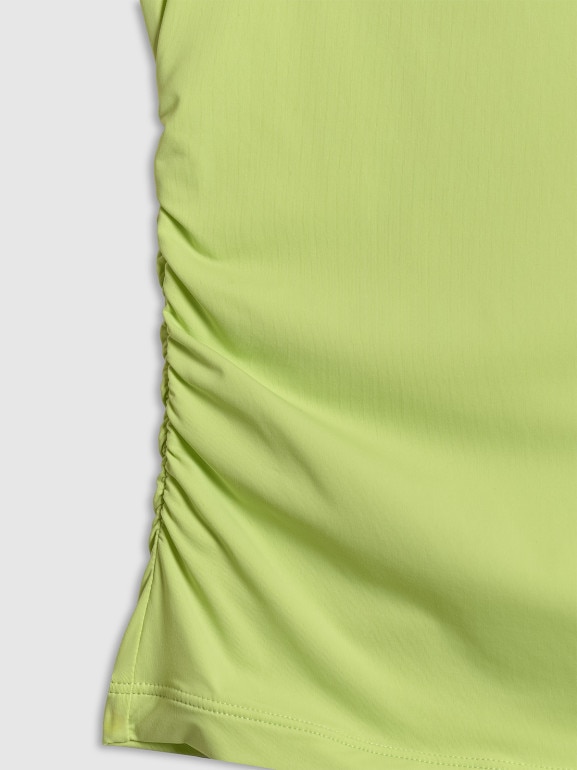 Damski top treningowy 4F 4FWSS26TFSLF0749 - zielony