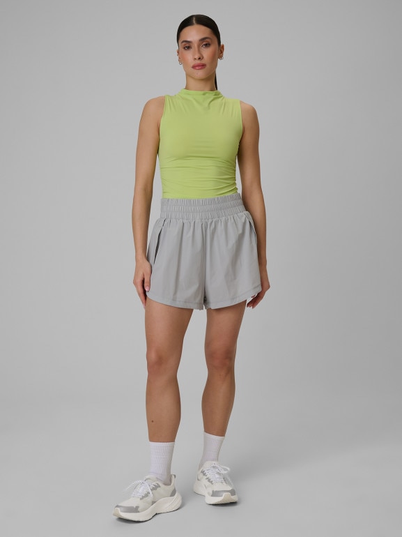 Damski top treningowy 4F 4FWSS26TFSLF0749 - zielony