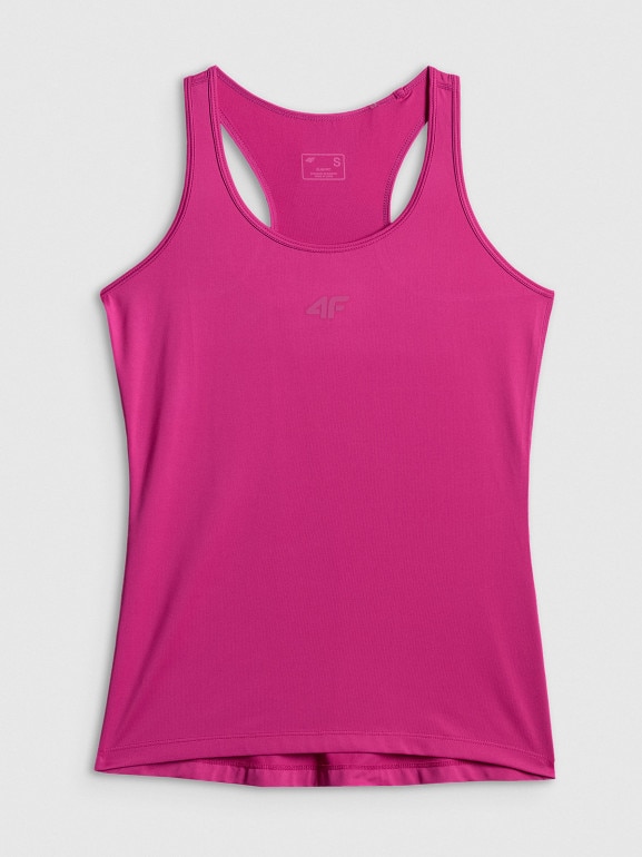 Damski top treningowy 4F 4FWSS26TFSLF0766 - różowy