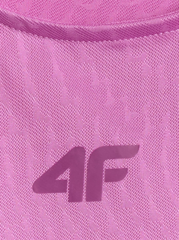 Damski top treningowy 4F 4FWSS26TFSLF743 - różowy