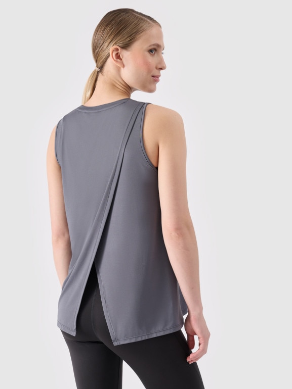 Damski top treningowy ciążowy 4F 4FWSS24TFTSF863 - szary