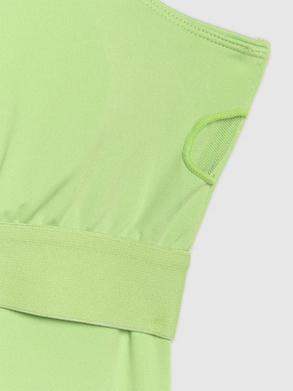 Damski top treningowy szybkoschnący 4F 4FWAW25TFSLF571 - zielony