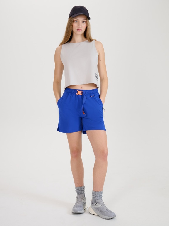 Damski top z nadrukiem 4F 4FWSS25TSLEF157 - szary