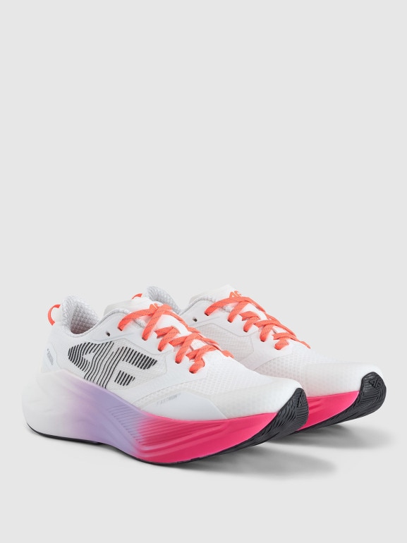 Damskie buty do biegania 4F Flow Run 1.0 4FRSS25FSPOF176 - białe