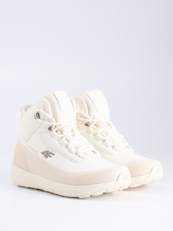 Damskie buty zimowe śniegowce DCX 4F 4FRAW25FWINF058 - białe