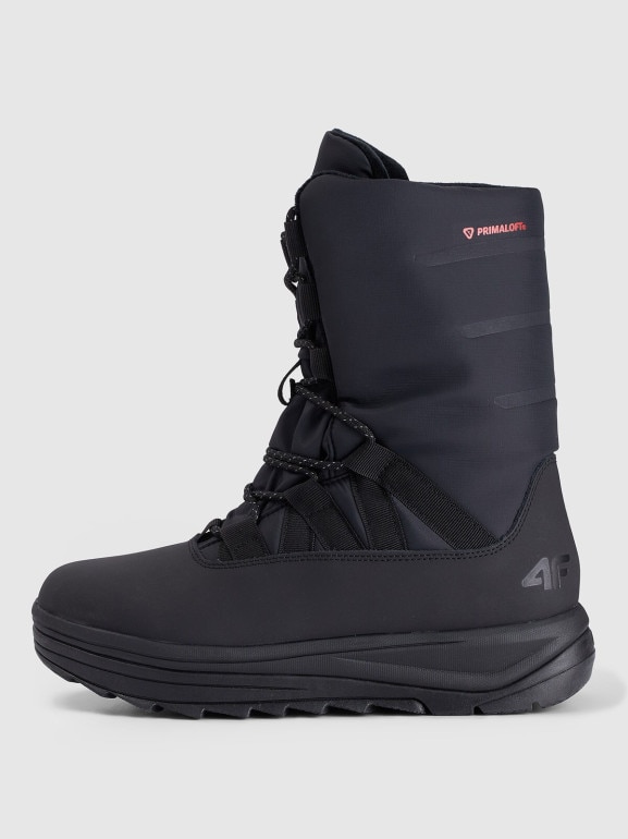 Damskie buty zimowe śniegowce INUA 4F 4FRAW25FSBSF041 - czarne