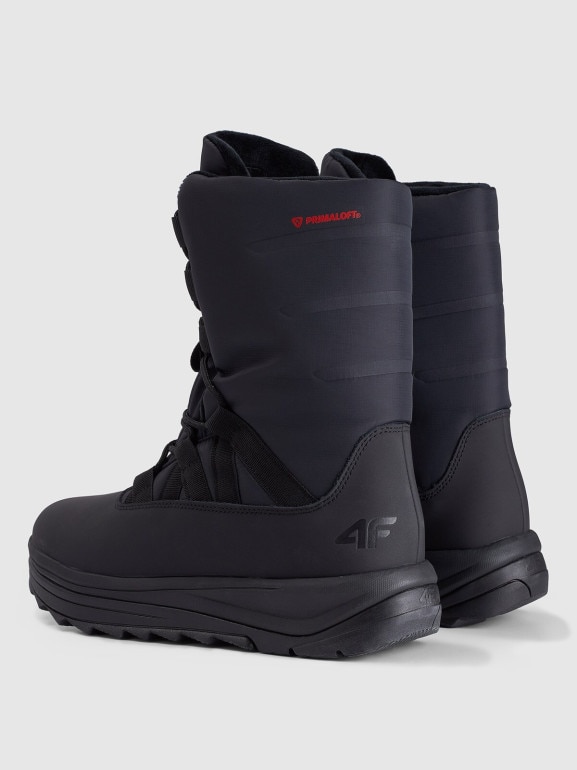 Damskie buty zimowe śniegowce INUA 4F 4FRAW25FSBSF041 - czarne