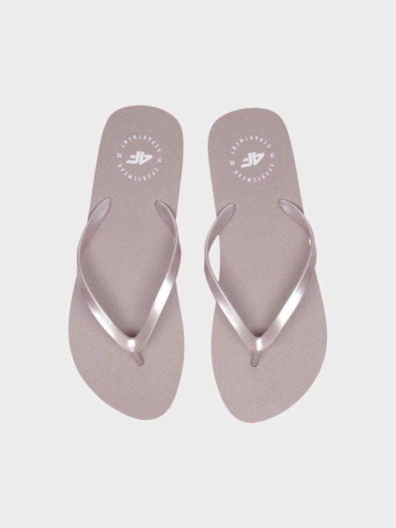 Damskie japonki 4F 4FMM00FFLIF018A - beżowe