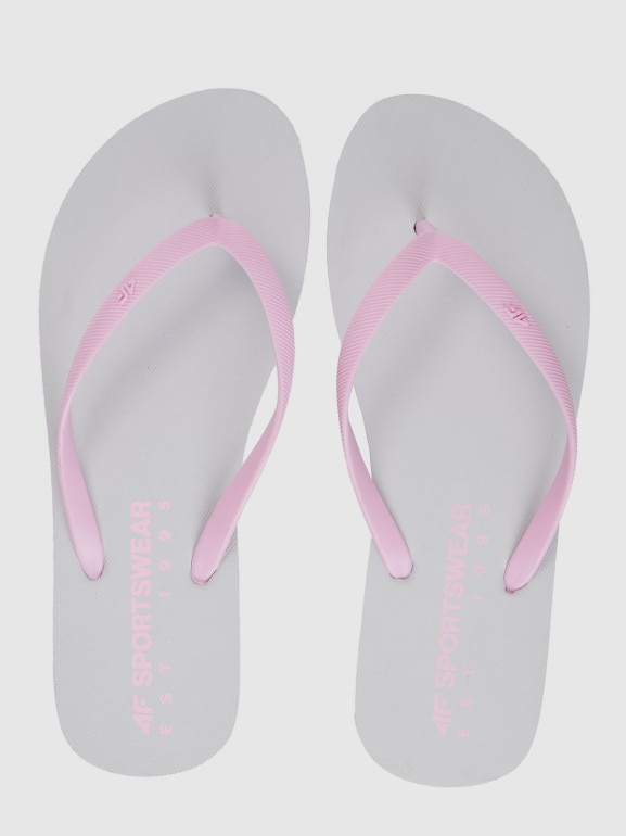 Damskie japonki 4F 4FRSS26FFLIF223 - białe