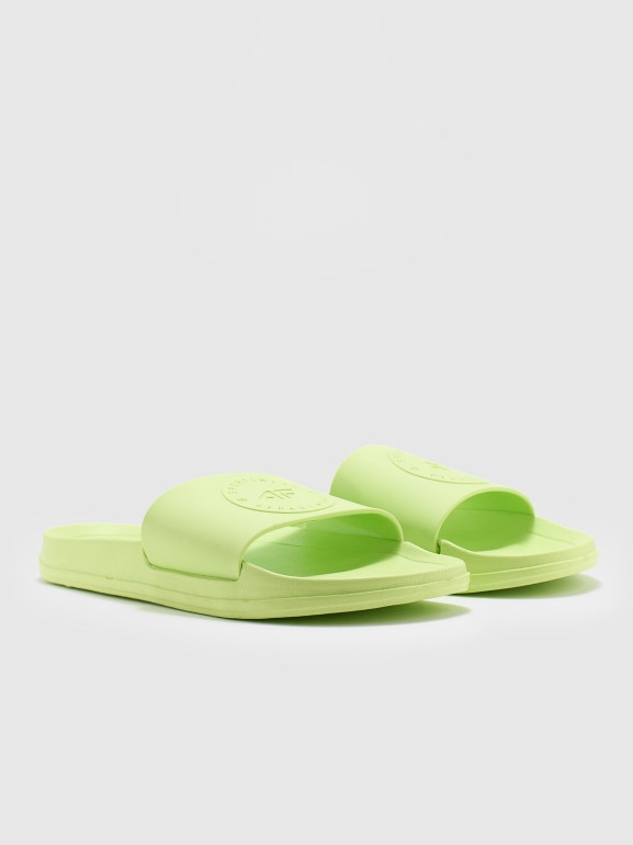 Damskie klapki 4F 4FMM00FFLIF045A - zielone