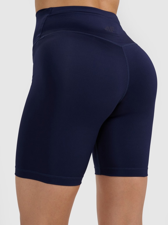 Damskie kolarki treningowe 4F 4FWAW25TFSTF051 - granatowe