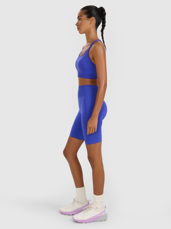 Damskie kolarki treningowe 4F 4FWAW25TFSTF084 - niebieskie