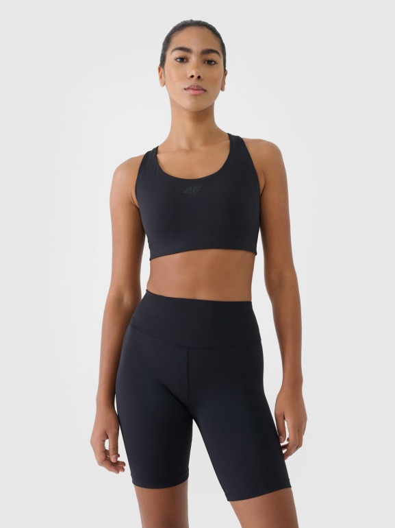 Damskie kolarki treningowe 4F 4FWMM00TFSTF080 - czarne