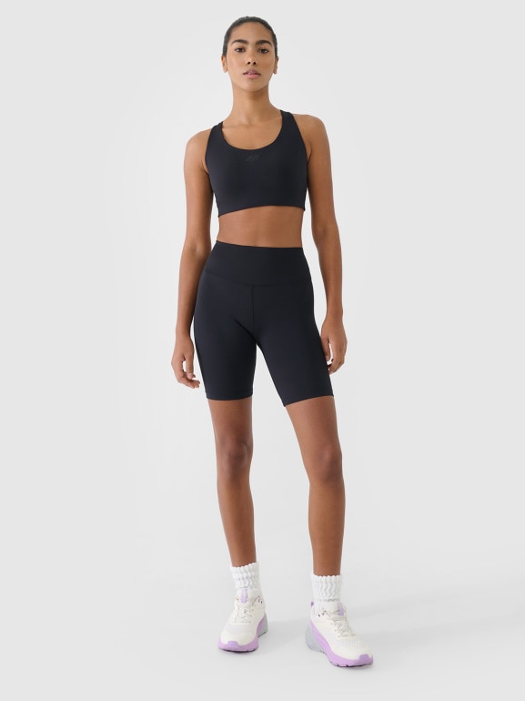 Damskie kolarki treningowe 4F 4FWMM00TFSTF080 - czarne