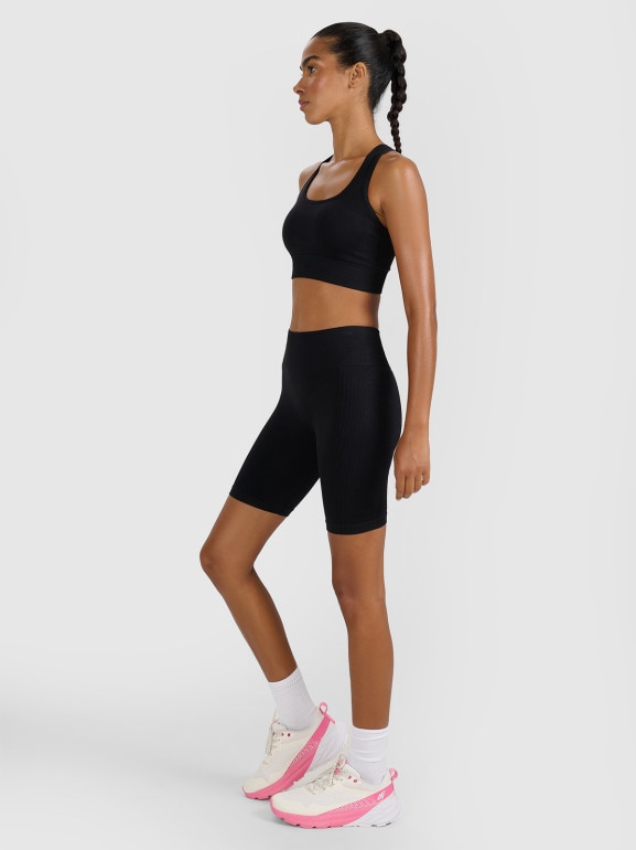 Damskie kolarki treningowe 4F 4FWMM00TFSTF082 - czarne