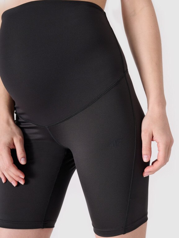 Damskie kolarki treningowe ciążowe 4F 4FWSS24TFSHF578 - czarne