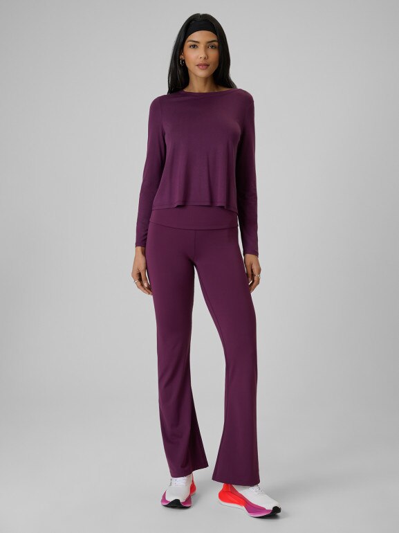 Damskie legginsy 4F 4F 4FRSS26TTIGF329 - fioletowe