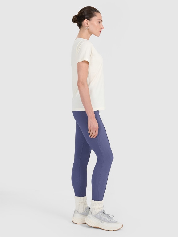 Damskie legginsy 4F 4FWAW25TTIGF237 - niebieskie